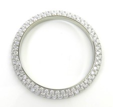 Moissanite 2 row bezel for