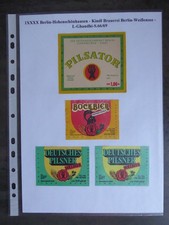 Bieretiketten DDR, (a22) Berlin, Kindl Brauerei, B. Weißensee