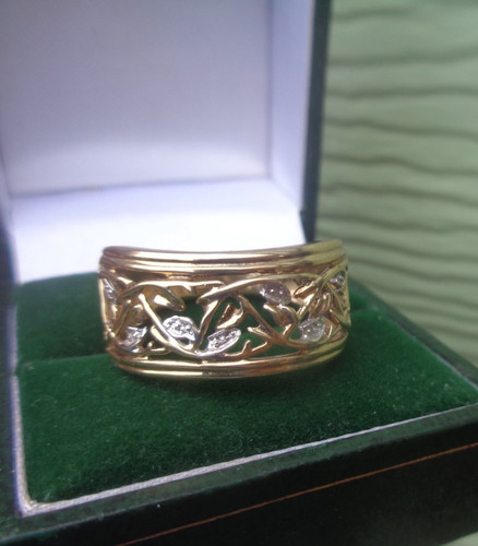 9ct goldring vintage 2003 - vintage,