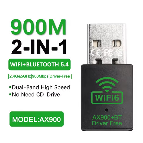 Ax900 usb wifi bluetooth - 6, 5.3