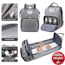 Wickeltasche Babytasche Babyrucksack Mama Baby Wickelrucksack Set mit Kinderbett