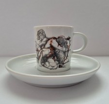 Saeco Espressotasse Body Talk mit Unterteller, Arzberg, Eric Andersen braun