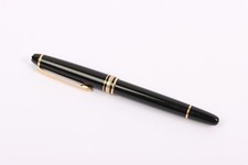 Vintage Montblanc Meisterstuck Rollerball Pen Black Casing Gold Plated Band