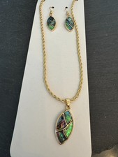 Abalone Schmuck Set Anhänger