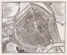 Gouda city plan Holland