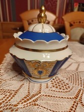 Schaubach Porzellan Bonboniere Deckeldose mit Deckel Handgemacht Vintage