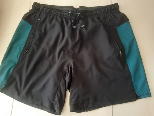 Sporthose kurz schwarz grün - sporthose,