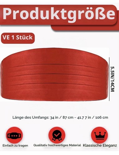 Stück satin kummerbund für - stück,