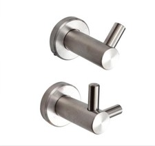 Garderobenhaken Edelstahl Wandgarderobe massiv V4A Mantelhaken Garderobe Haken