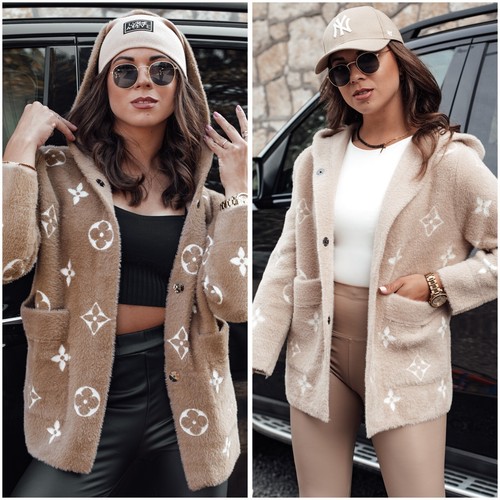 Damen mantel wolljacke - damen, alpaka