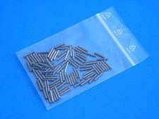 100 Stück Klemmhülsen Quetschhülsen Hülsen Messing grau für Stahlvorfach 