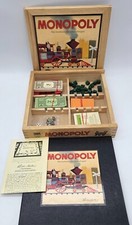 Monopoly Holz limitierte Sonderausgabe 2003 Originalspielbrett 1935 Ersatzteile✅