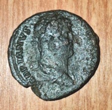 Rom Kaiserreich -  AE As des Hadrian - Handschlag Felicitas - Rom 134/138 AD.