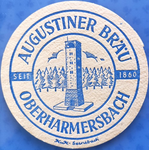 Alter bierdeckel augustiner - bierdeckel,