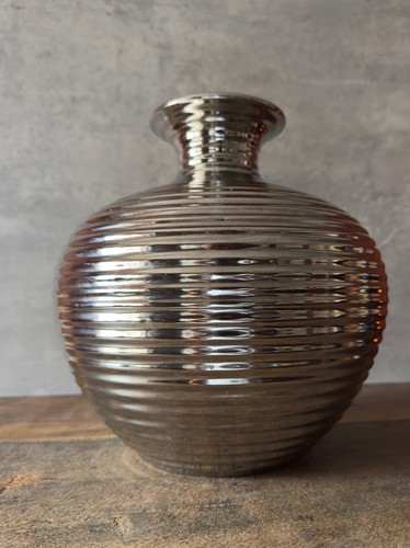 Große vase silber - große, chrom