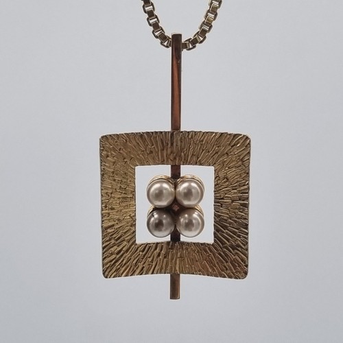 Vintage kette anhänger fbm - vintage,