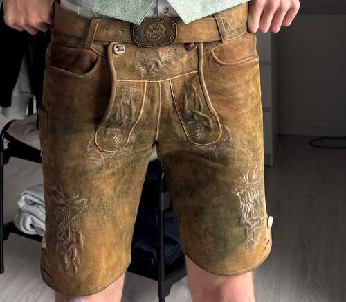 Trachtenlederhose kurz - trachtenlederhose,,