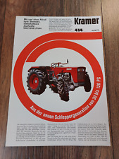 Original Prospekt Kramer 414 mit und ohne Allrad Traktor Schlepper