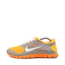 Nike Damen Free 5.0 Sneaker Orange/Grau Mesh/Synthetik Laufsohle Laufschuh EU 40
