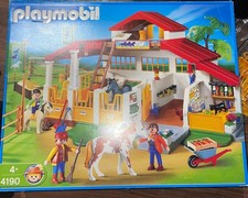 Playmobil Reiterhof Set 4190, geöffnet mit OVP
