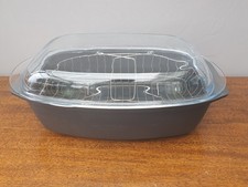 Bräter Berndes 40cm mit Glasdeckel und Einsatz 4,5 Liter Aluguss