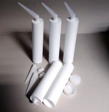 Wechselkartusche Leerkartusche zum selbstbefülle,  5 weiße  Kartusche mit Winkel