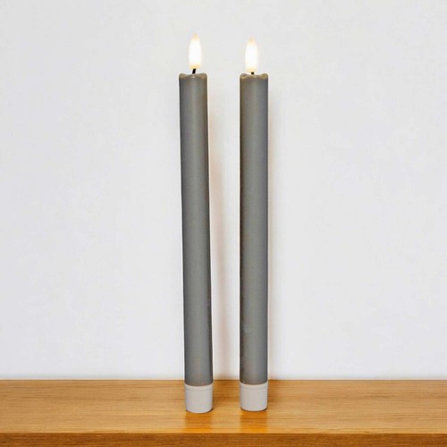 Led stabkerzen taupe 18 - led,