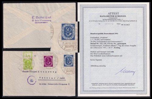 Posthorn fdc mit 132 - posthorn,
