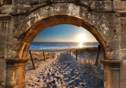 Strand meer landschaft stein - meer,