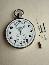 Heuer Taschenuhr Chronograph, Valjoux 76, 50er Jahre