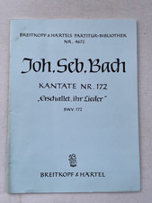 Noten.  J.S. Bach. Kantate Nr