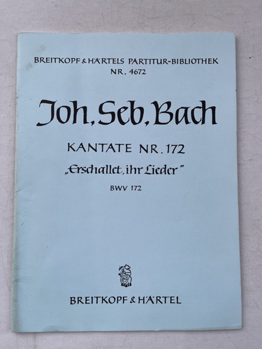 Noten bach kantate nr - j.s., bach.