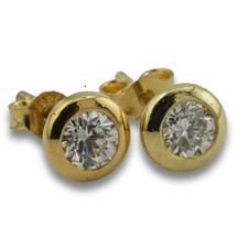 Solitär Brillant Gold