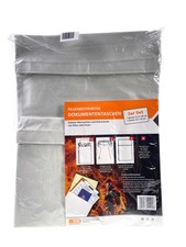 Dokumententasche 2er Set, feuersicher feuerfest A4, A5 - 500 °C