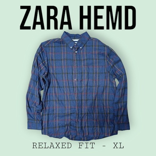 Zara karohemd relaxed fit - zara,,