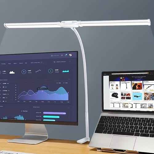 Doppelkopf schreibtischlampe - doppelkopf,