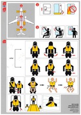 Safety card alitalia - card,