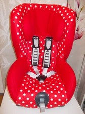 Britax Römer King Plus Bezug  Ersatzbezug rot mit weißen Punkten *neu*