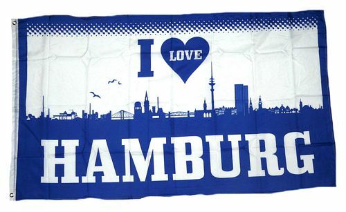 Fahne flagge love - flagge, hamburg