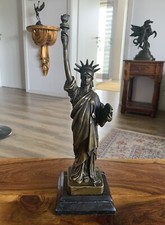 Bronzefigur Freiheitsstatue 32 cm Bronze Liberty Skulptur Figur Antik Stil Deko