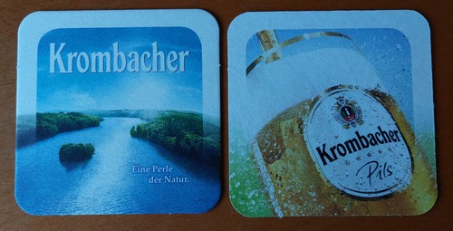 Bierdeckel krombacher pils - 1,