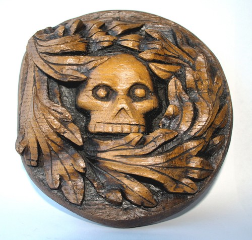 Grüner mann totenkopf gothic - totenkopf,