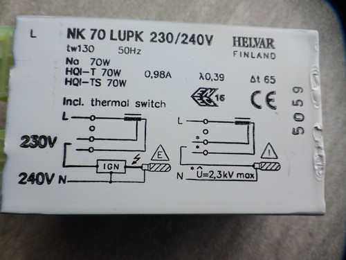 Helvar lupk vvg - helvar, nk