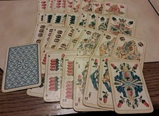 Alte bespielte Skatkarten