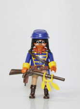 playmobil 1 x  nordstaatler indianer scout zu südstaatler  acw csa western