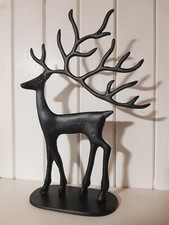 Hirsch Figur groß schwarz ca