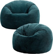 Großer Cord Sitzsack Stühle