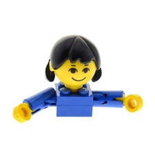 1x Lego Homemaker Großkopf Figur Frau Kind blaux196 685px4c01