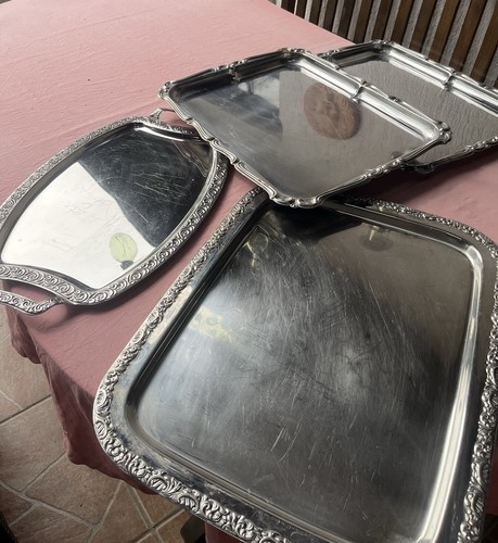 Servierplatten edelstahl - ,