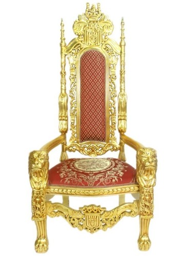 Barocksessel sessel rot - rot, gold